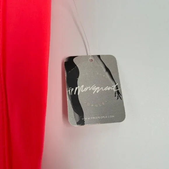 NWT Free People Movement High Rise Infinity Legging Small Neon Coral - Picture 5 of 11